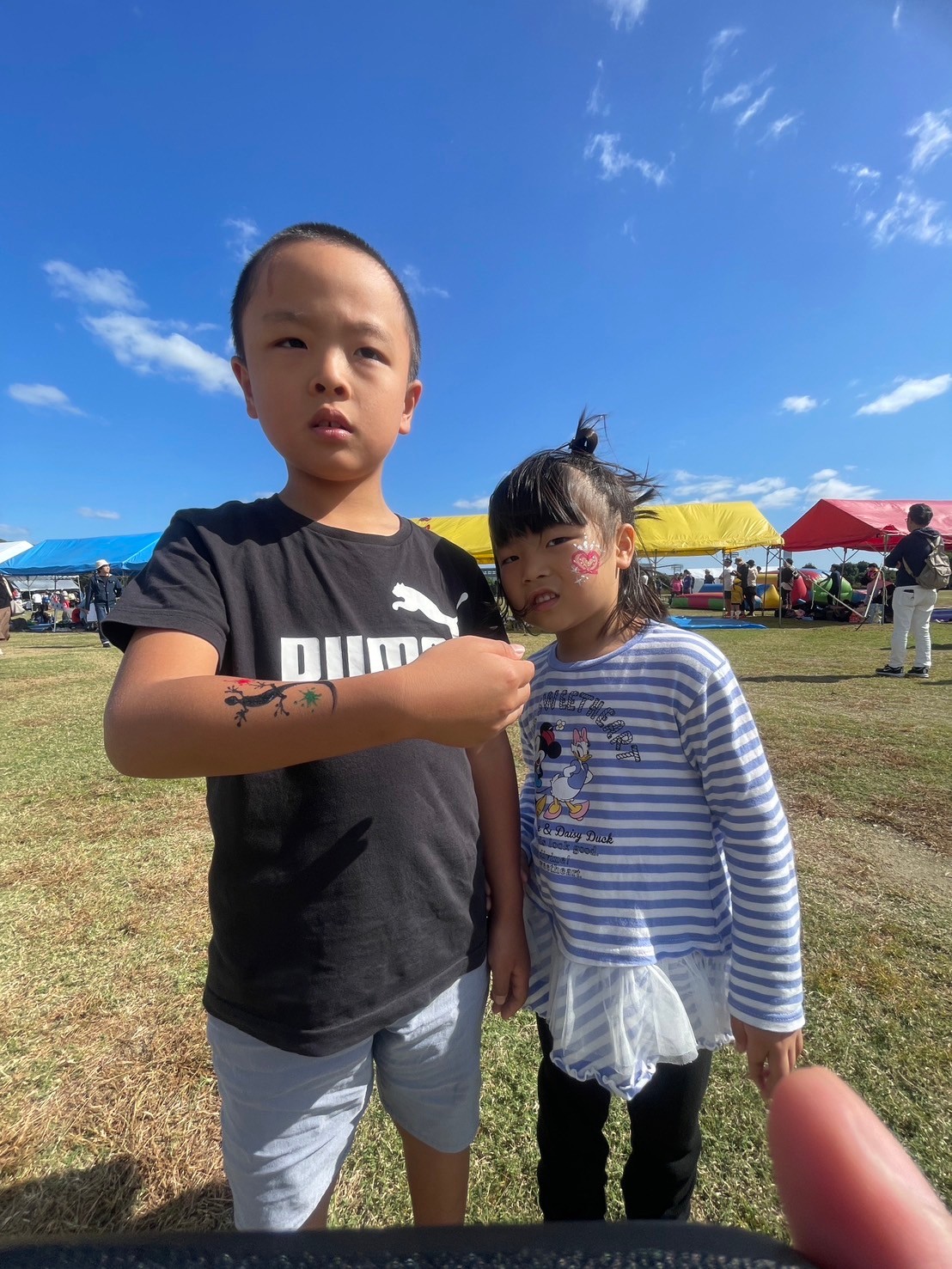 企業運動会／フェイスペインティング